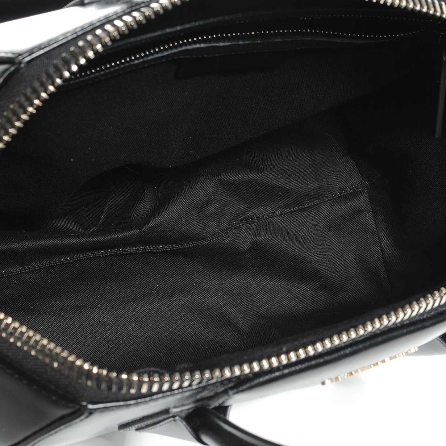 Shiny Lord Calfskin Medium Antigona Black