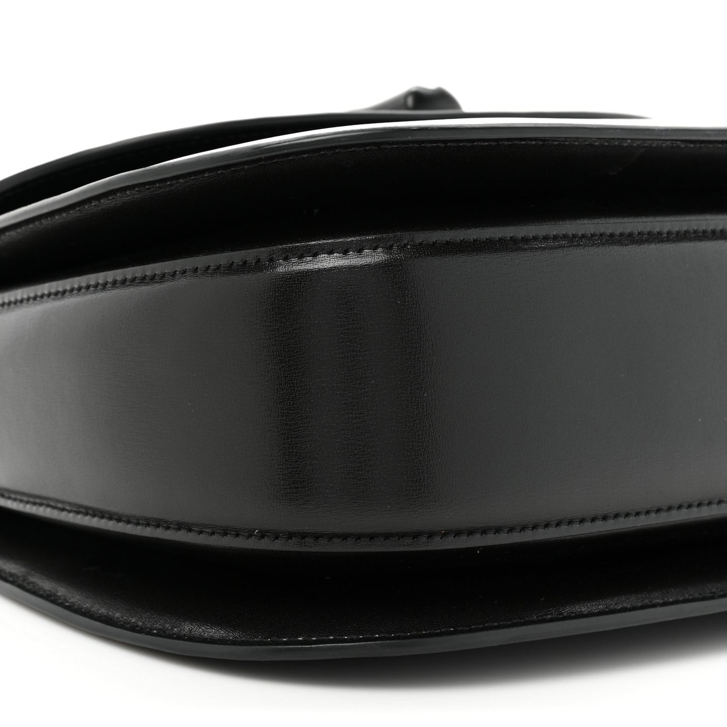 Boarded Dyana Lux Calfskin Web Monochrome Medium Bamboo 1947 Top Handle Bag Black