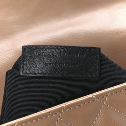 Saint Laurent Grain De Poudre Textured Mixed Matelasse Triquilt Large Monogram Satchel Cork 8 of 14