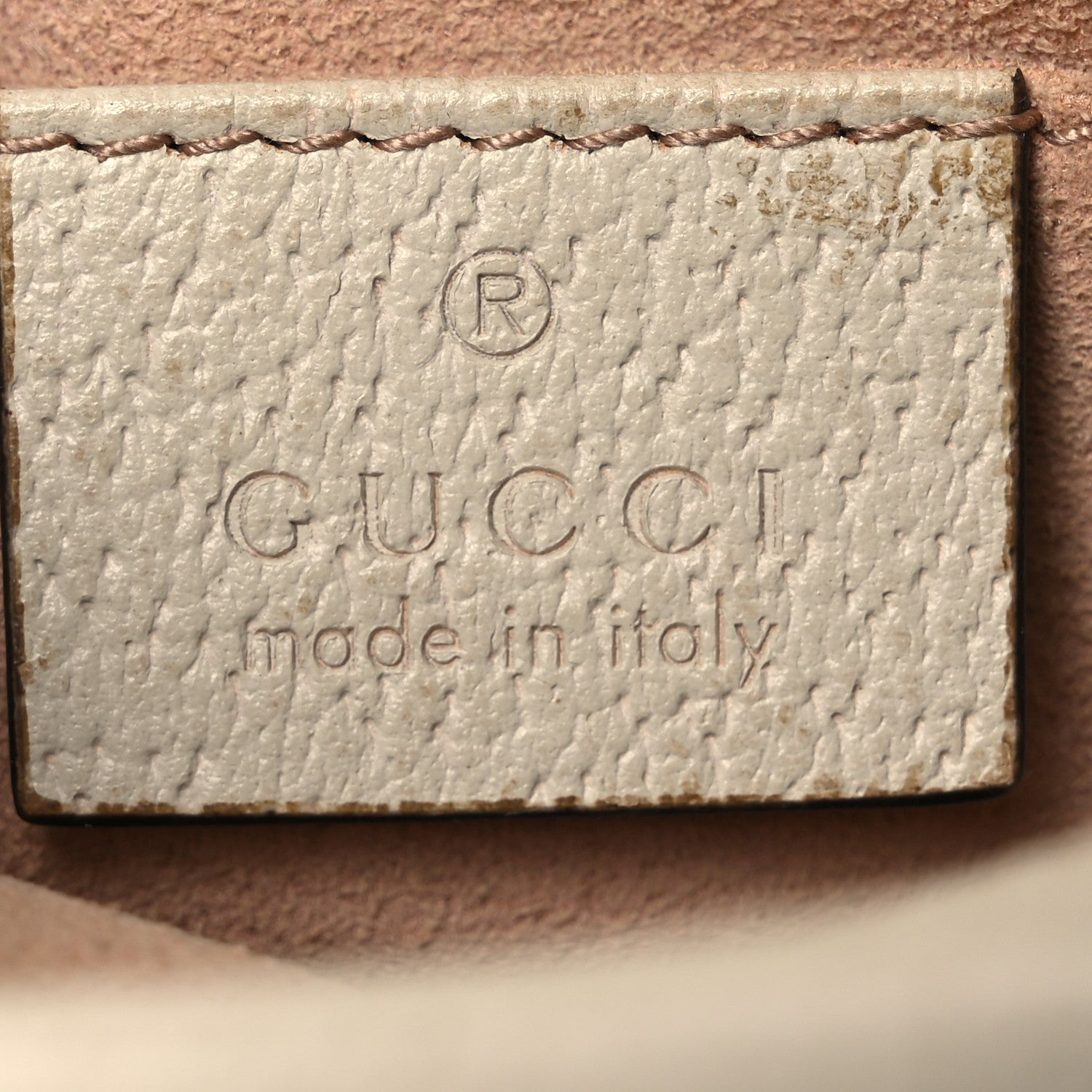 Gucci Textured Dollar Calfskin Web Mini Ophidia Shoulder Bag Mystic White 6 of 14