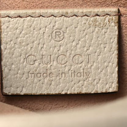 Gucci Textured Dollar Calfskin Web Mini Ophidia Shoulder Bag Mystic White 6 of 14