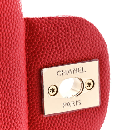 Chanel Caviar Quilted Small Double Flap Red 7 of 12