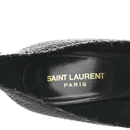 Saint Laurent Raffia Anja 105 Pumps 39.5 Black 7 of 11