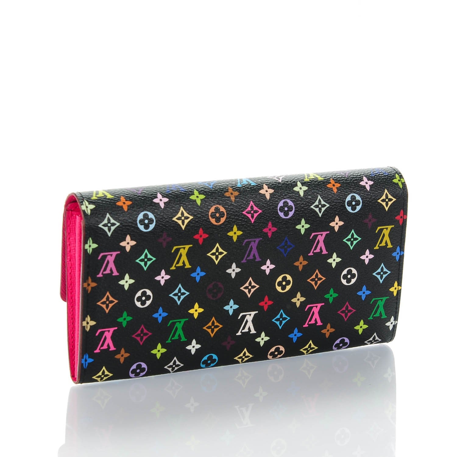 Louis Vuitton Monogram Multicolor Sarah Wallet Black Grenade 3 of 10