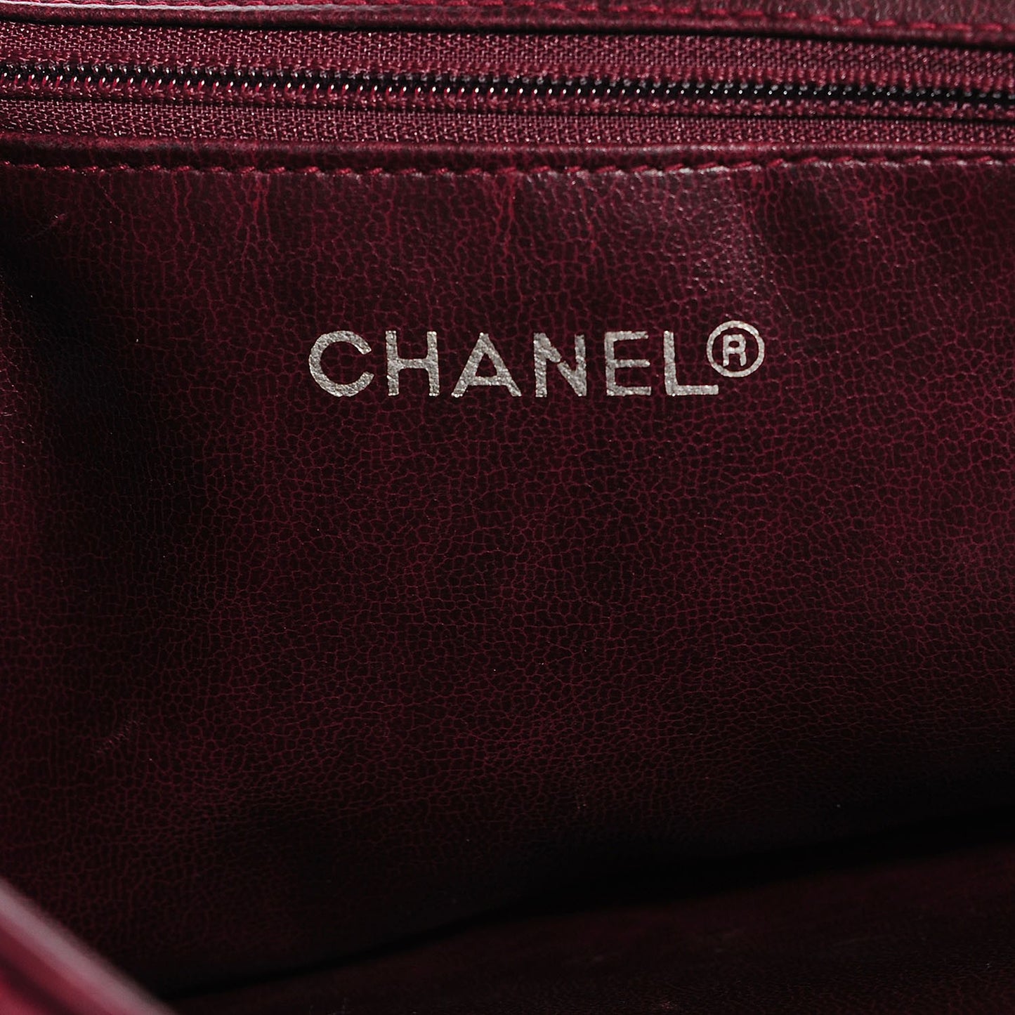 Lambskin Quilted Shoulder Bag Bordeaux
