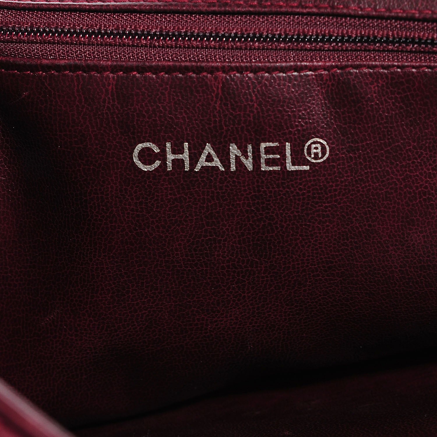 Chanel Lambskin Quilted Shoulder Bag Bordeaux 6 of 7