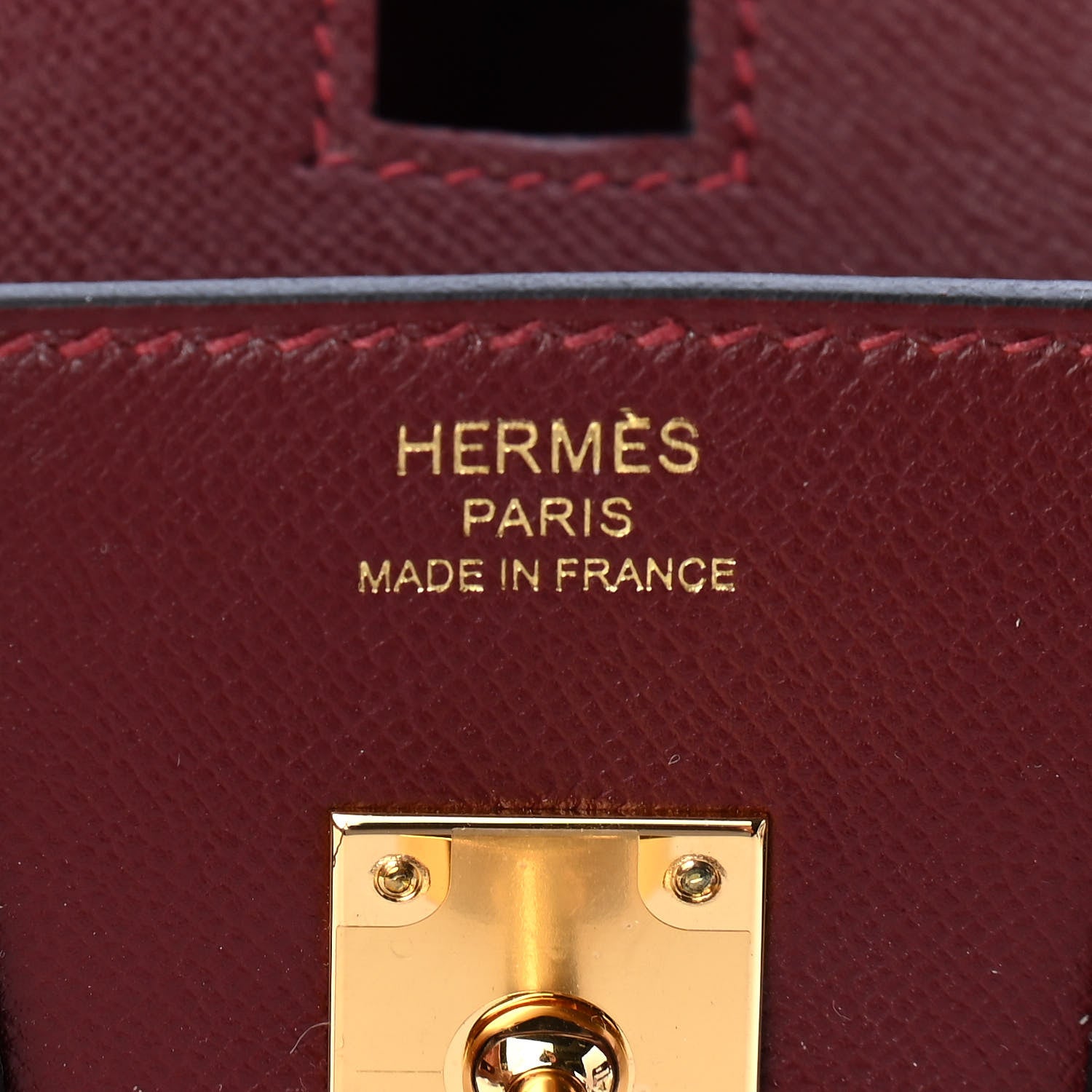 Hermes Madame Calfskin Birkin Sellier 25 Rouge H 6 of 11