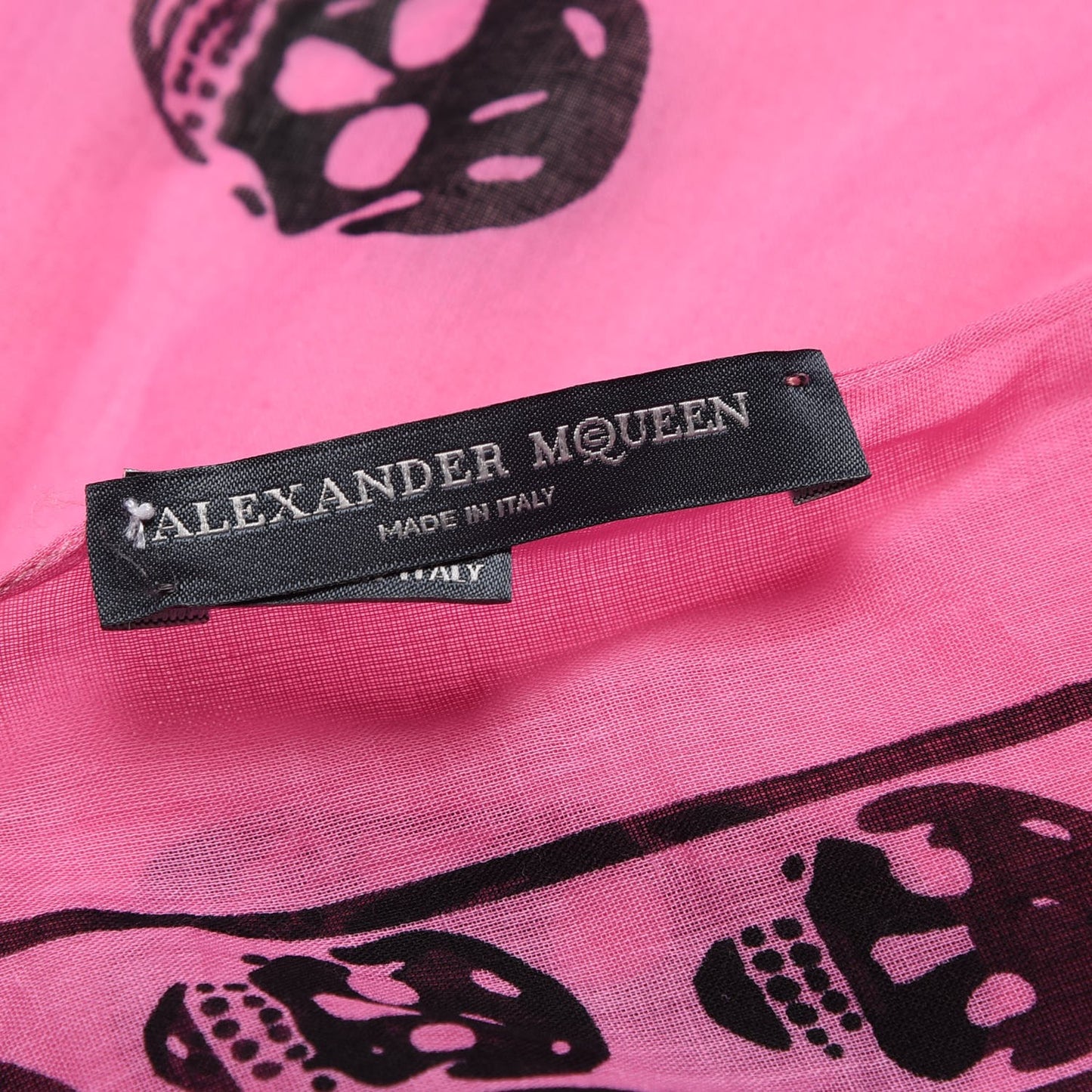 Cotton Skull Scarf Pink