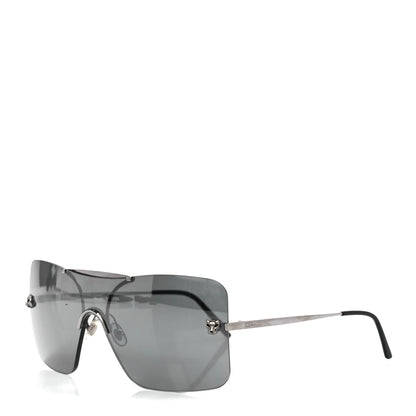 Cartier Panthere De Cartier Shield Sunglasses Silver 1 of 7