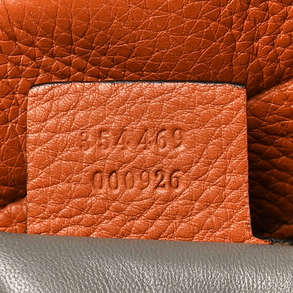 Gucci Pebbled Calfskin Large Lady Tassel Top Handle Bag Orange 7 of 17