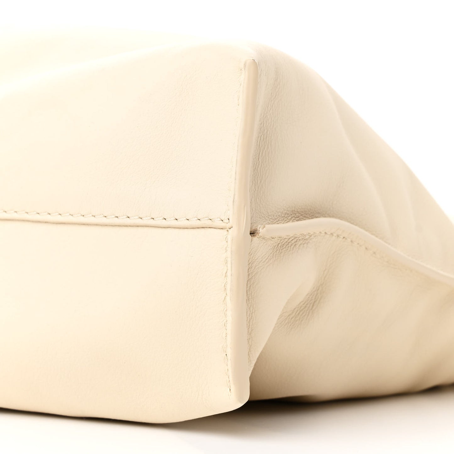 Calfskin Mini Flamenco Knot Clutch Angora