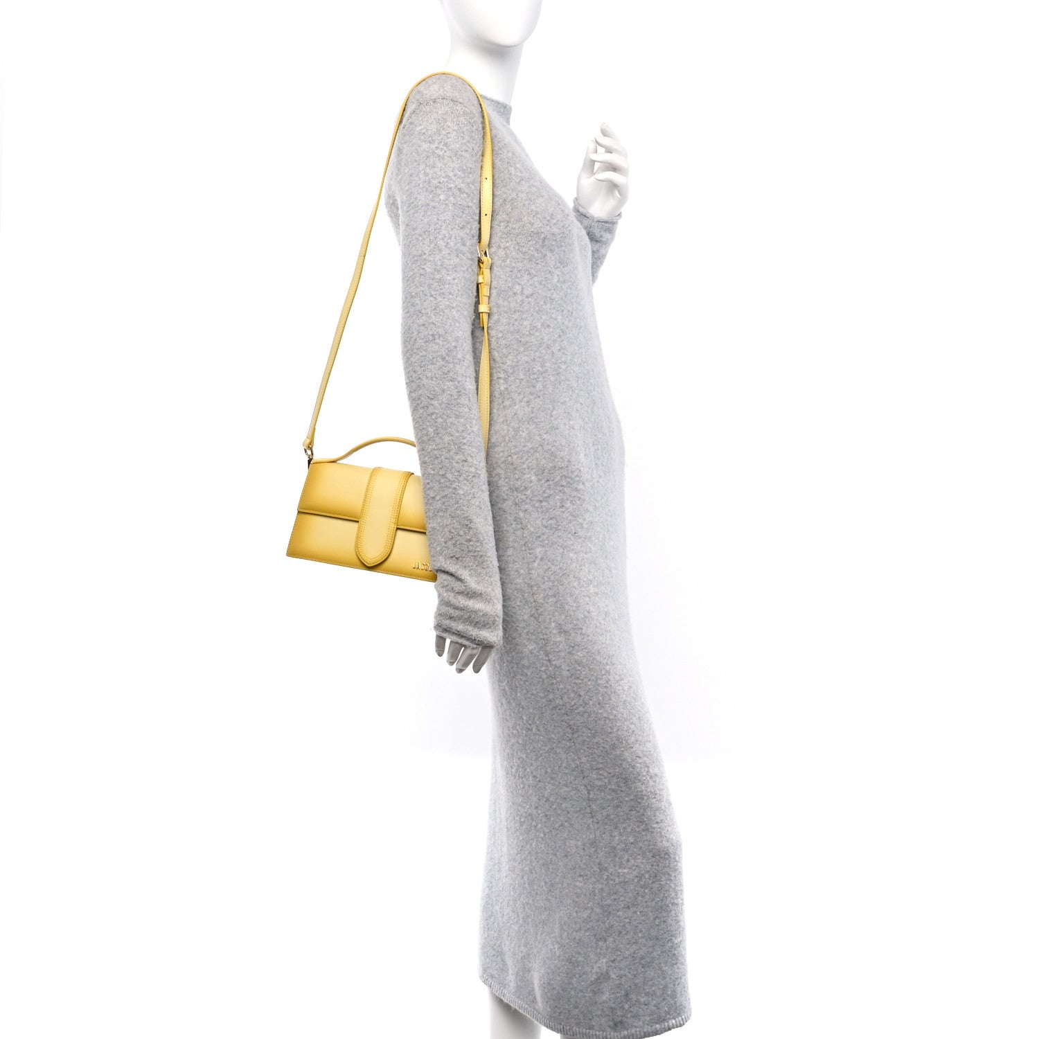 Jacquemus Smooth Calfskin Le Grand Bambino Yellow 2 of 14