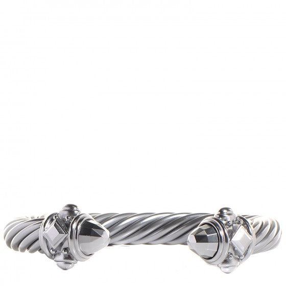 David Yurman Aluminum 10mm Cable Bracelet Silver 1 of 6