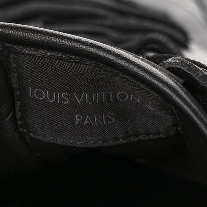 Louis Vuitton Calfskin Iridescent Monogram Rivoli Sneakers 10 Black 8 of 8