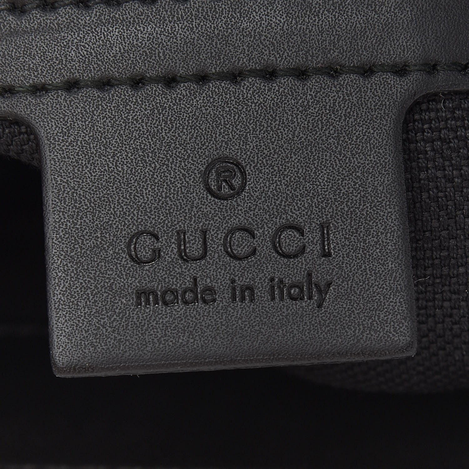 Gucci GG Supreme Monogram Appia Calfskin Web Flat Messenger Bag Black Grey 6 of 10