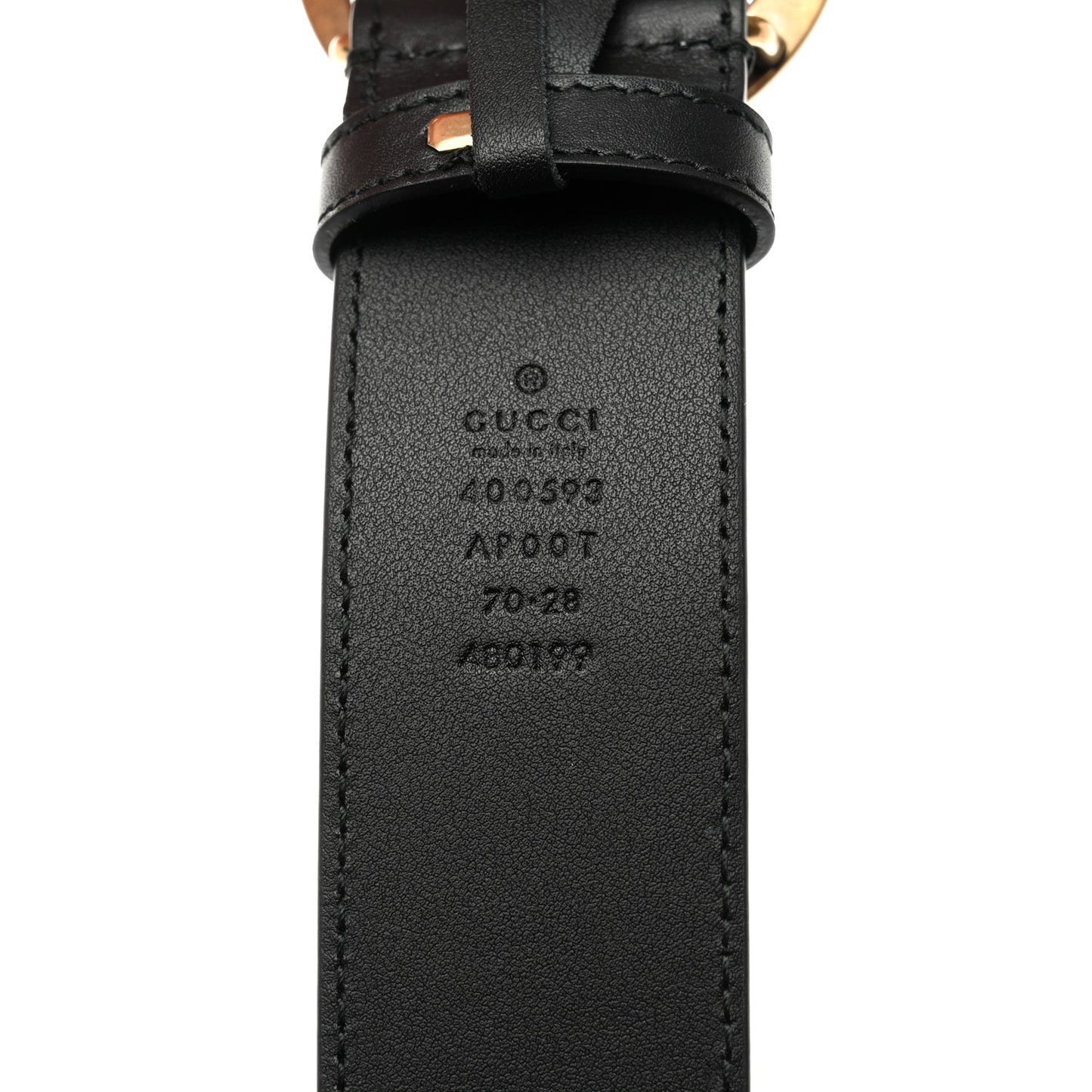 Calfskin Double G 40mm Belt 70 28 Black