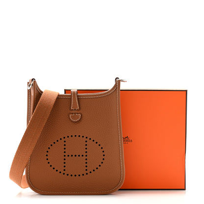 Hermes Taurillon Clemence Evelyne TPM Gold 11 of 11
