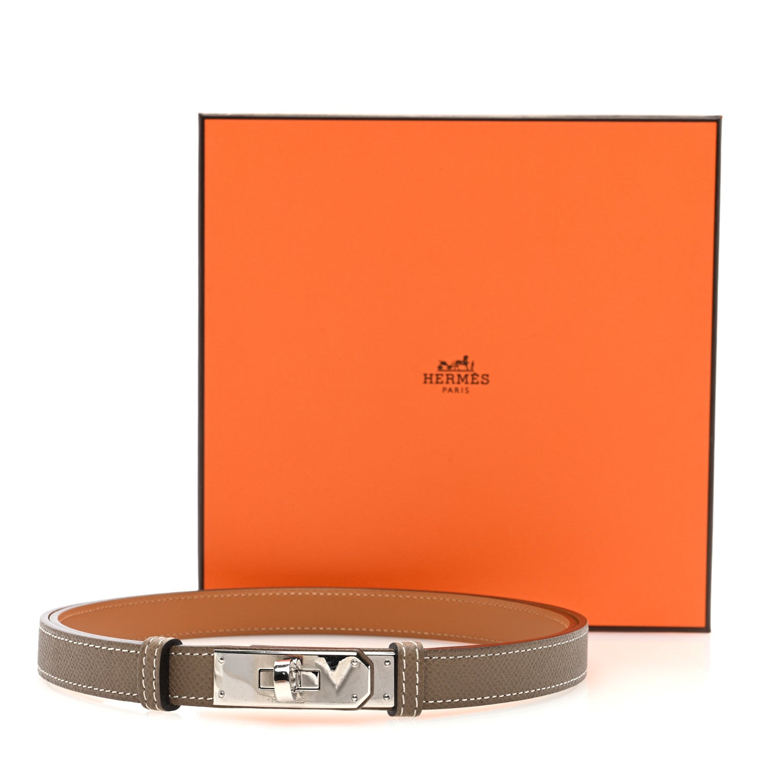 Hermes Epsom Kelly Belt Etoupe 4 of 4