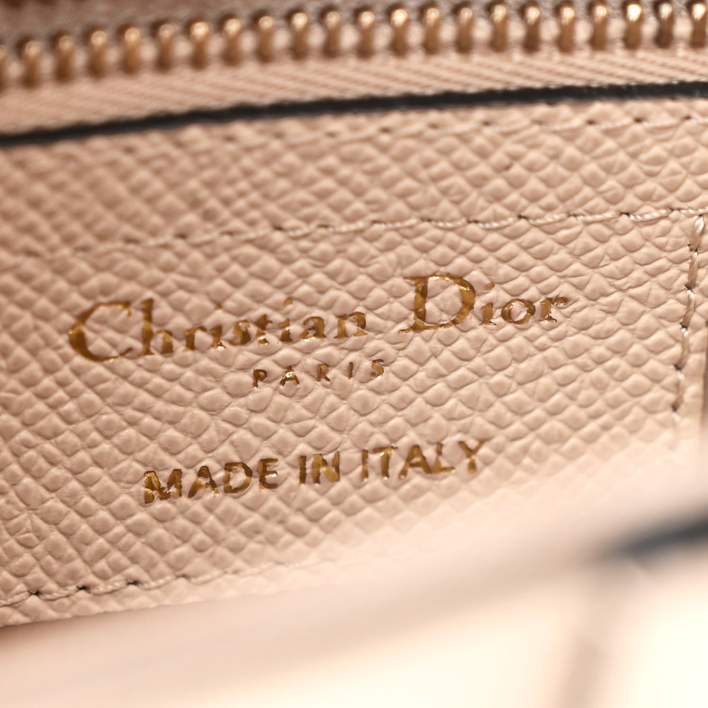 Grained Calfskin Saddle Bag With Strap Caramel Beige