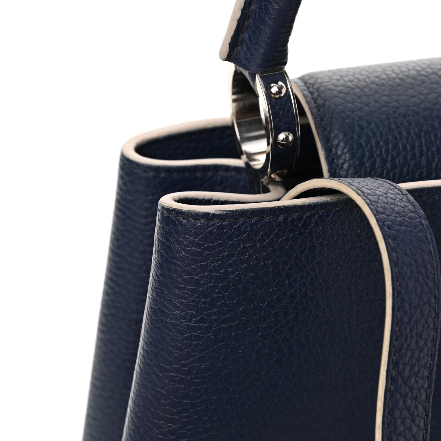 Taurillon Capucines PM Blue White