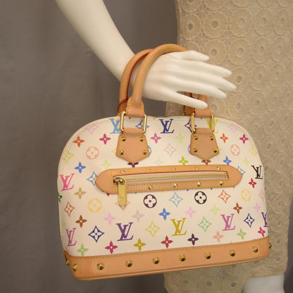 Louis Vuitton Monogram Multicolor Alma White 2 of 7