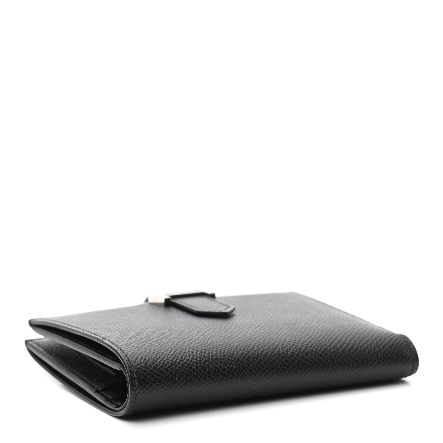 Hermes Epsom Bearn Compact Wallet Black 4 of 7