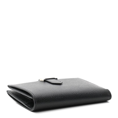 Hermes Epsom Bearn Compact Wallet Black 4 of 7