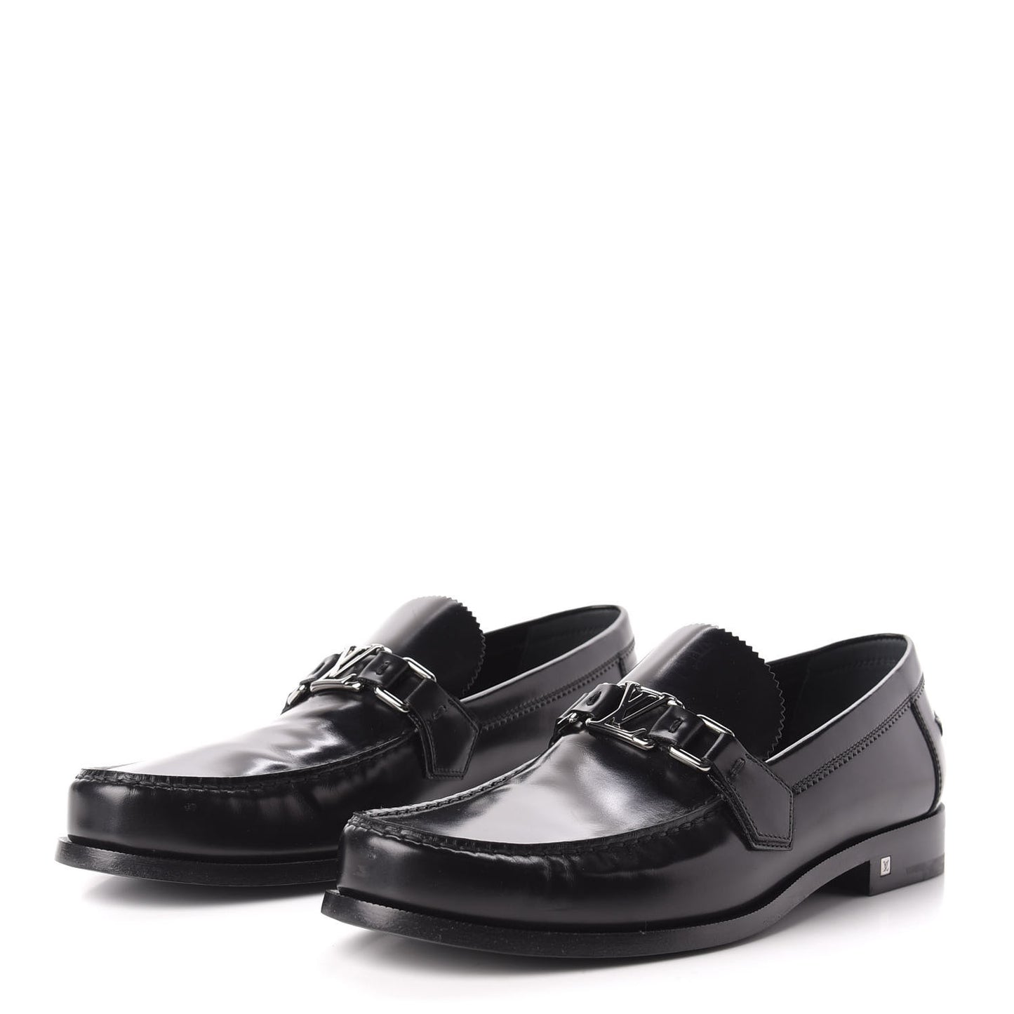 Calfskin Mens Major Loafers 9 Black