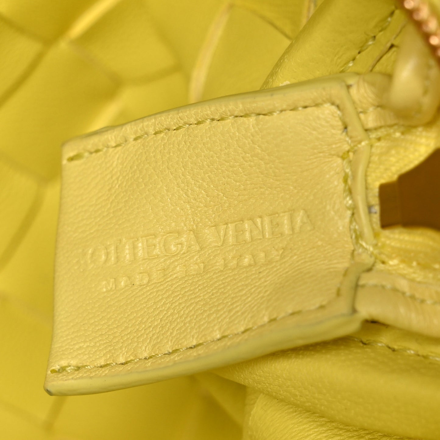 Nappa Intrecciato Loop Baguette Bag Sherbert