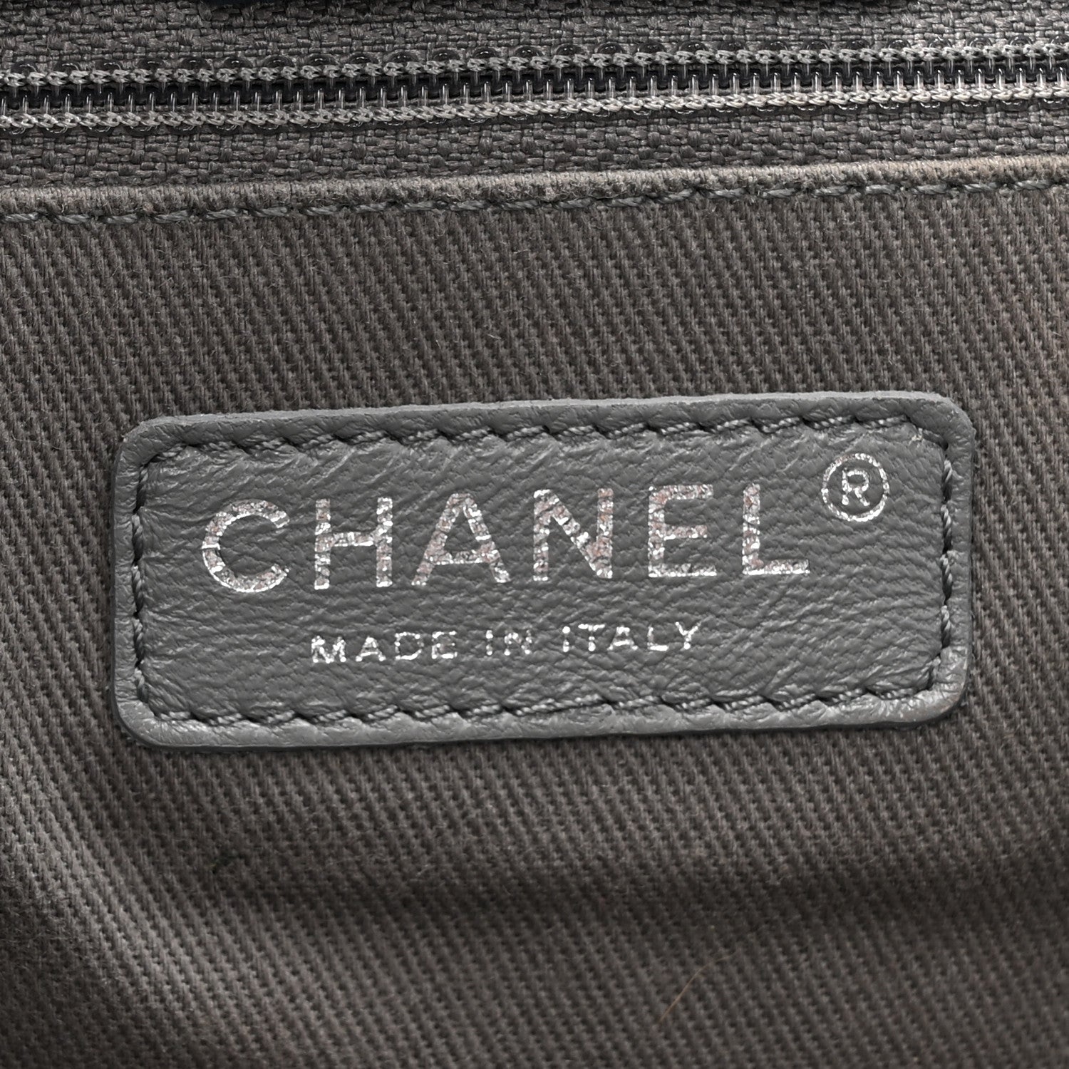 Chanel Iridescent Calfskin Quilted Small Sea Hit Tote Navy 8 of 17