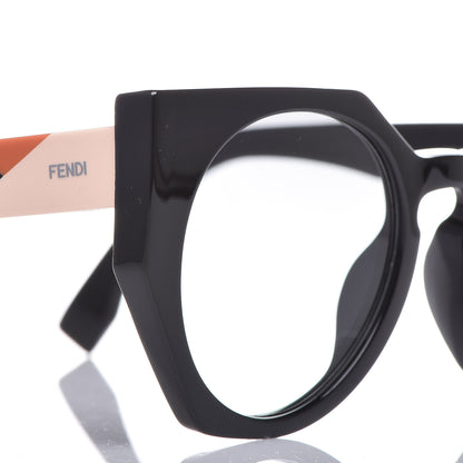 Fendi Acetate Facets Oversized Cat Eye Sunglasses FF 0151/S Black 8 of 9