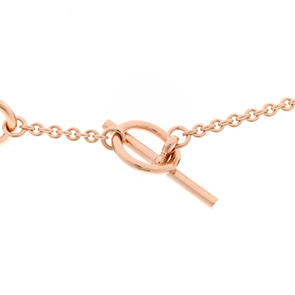 Hermes 18K Rose Gold Diamond TPM Vertige Coeur Necklace ST 4 of 6