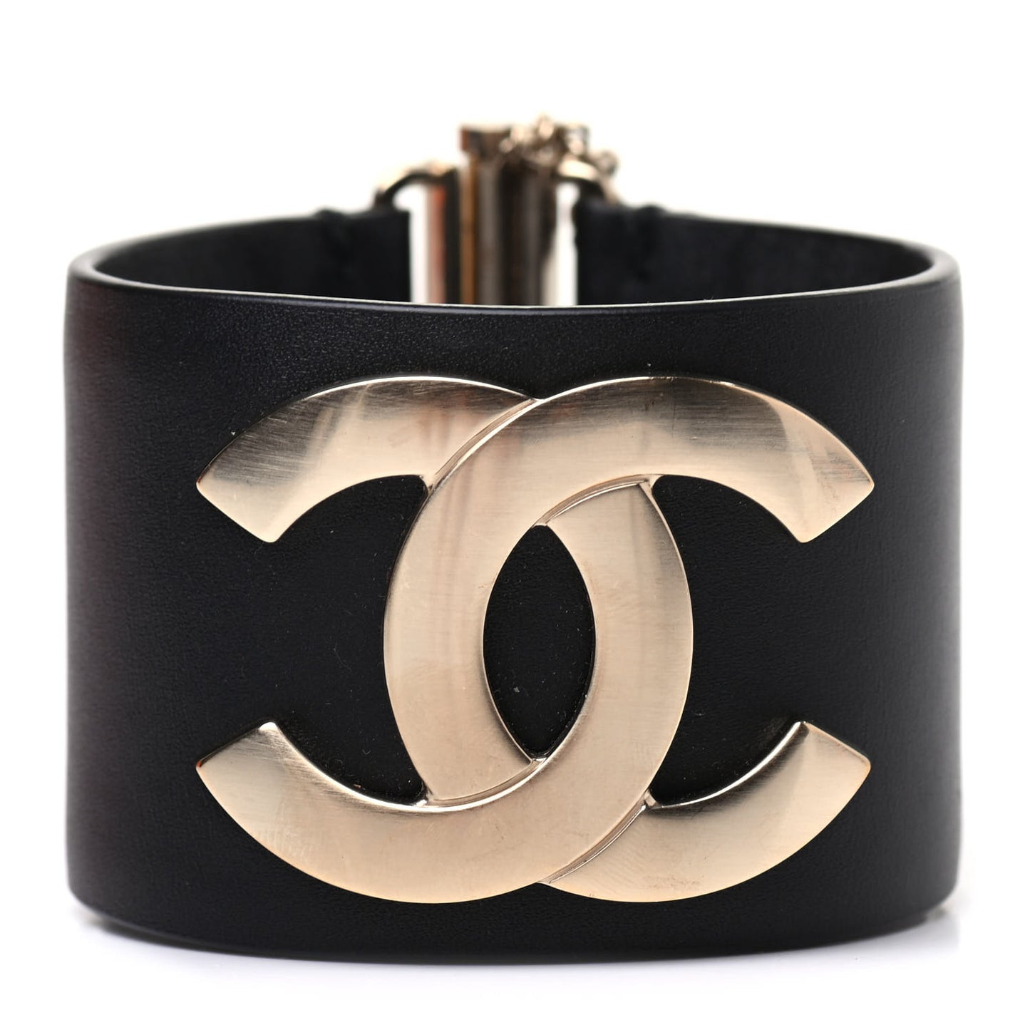 Calfskin CC Wide Cuff M Black
