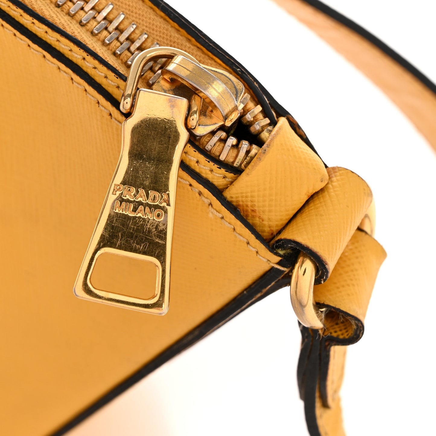 Saffiano Lux Shoulder Bag Soleil