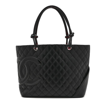 Chanel Calfskin Quilted Large Cambon Tote Black 1 of 10