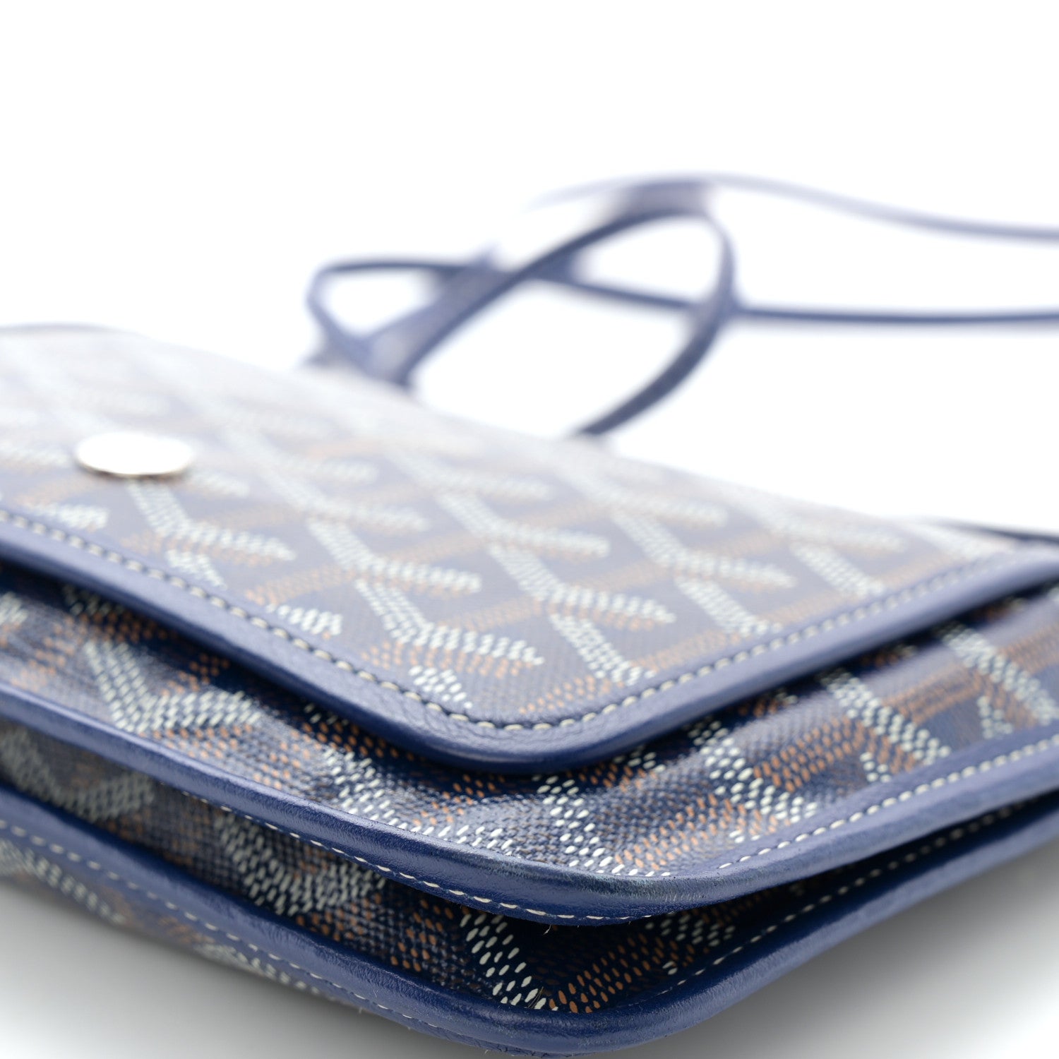 Goyard Goyardine Plumet Wallet Clutch Navy 12 of 13