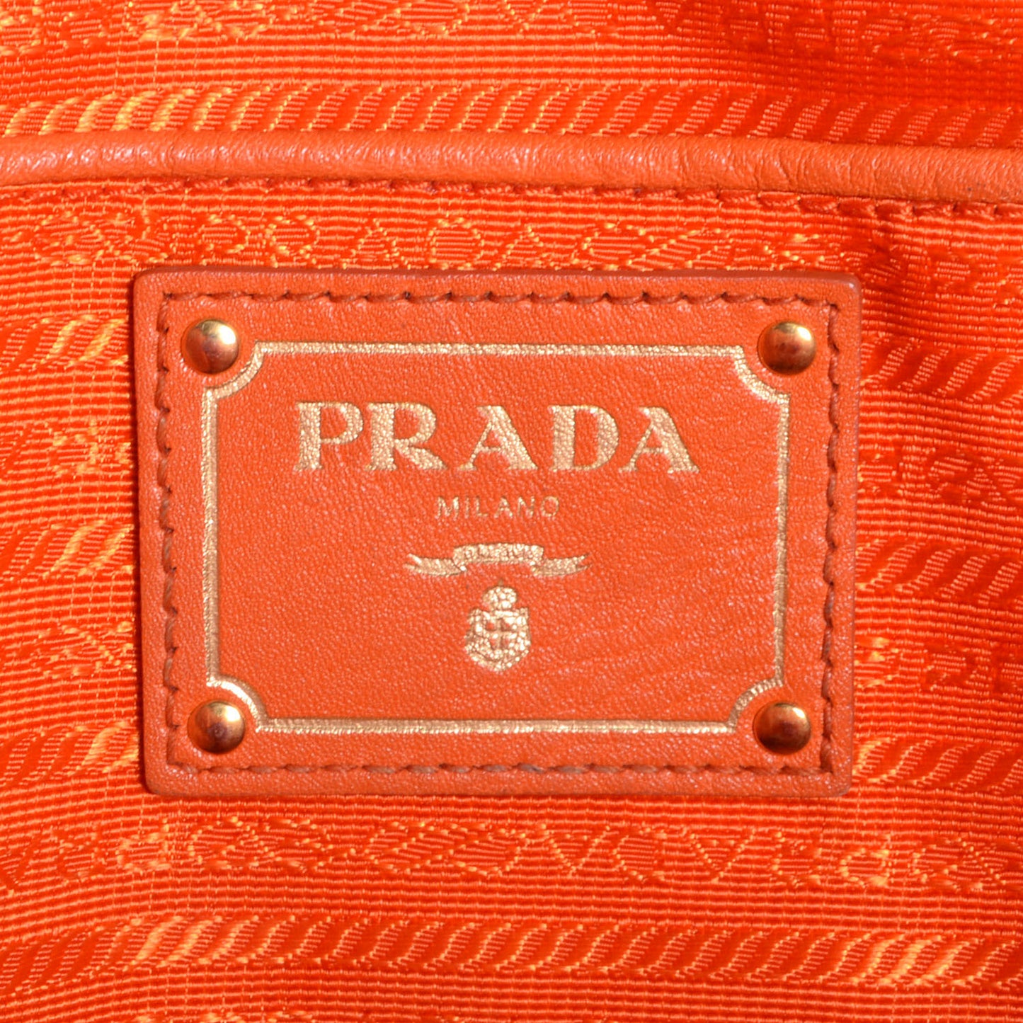 Vitello Daino Shopping Tote Papaya