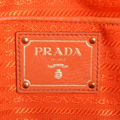 Prada Vitello Daino Shopping Tote Papaya 7 of 10