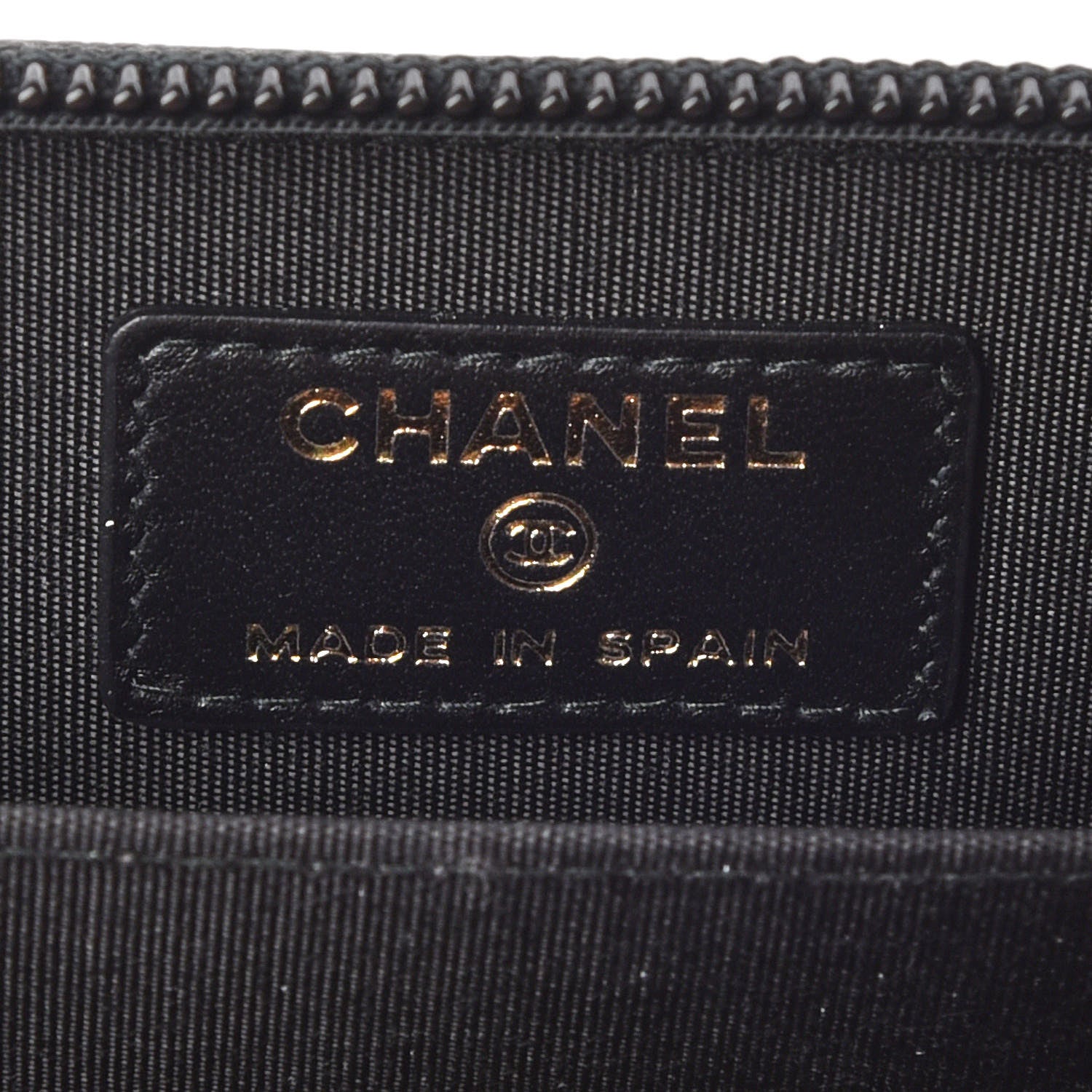 Chanel Caviar Quilted Boy Zip Around Coin Purse Wallet Black 7 of 8