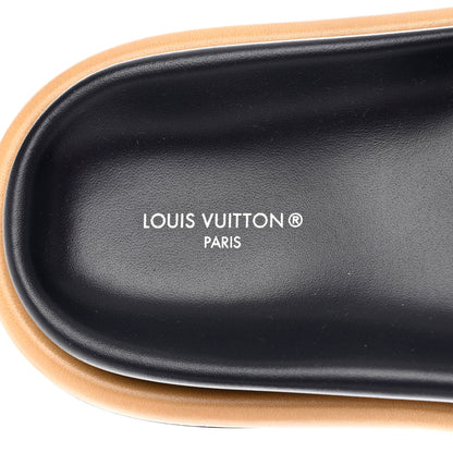 Louis Vuitton Nylon Monogram Womens Pool Pillow Comfort Mules 40 Navy Blue 7 of 8