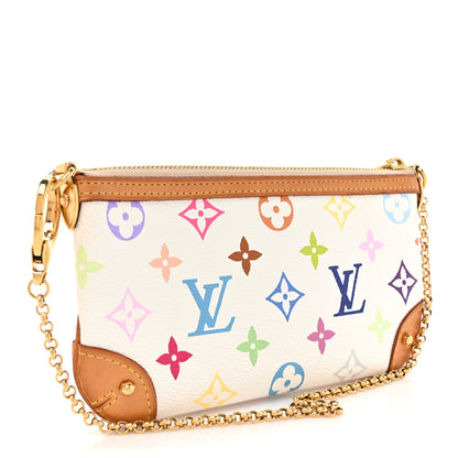 Louis Vuitton Monogram Multicolor Pochette Milla MM White 3 of 12