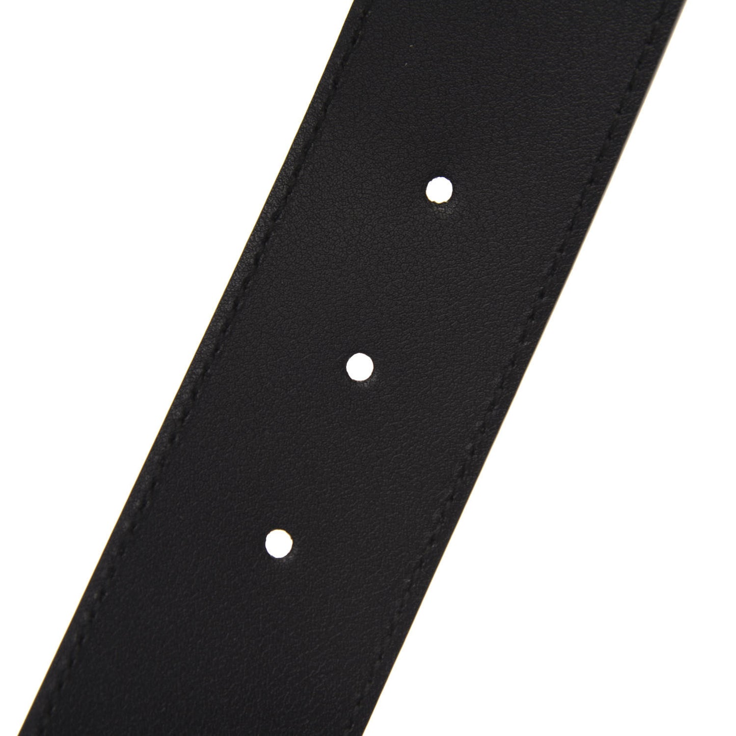 Calfskin Crystal Double G 40mm Belt 80 32 Black Multicolor