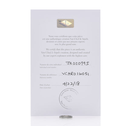 Van Cleef & Arpels Platinum Diamond 2.1mm Romance Wedding Band Ring 51 5.75 4 of 4