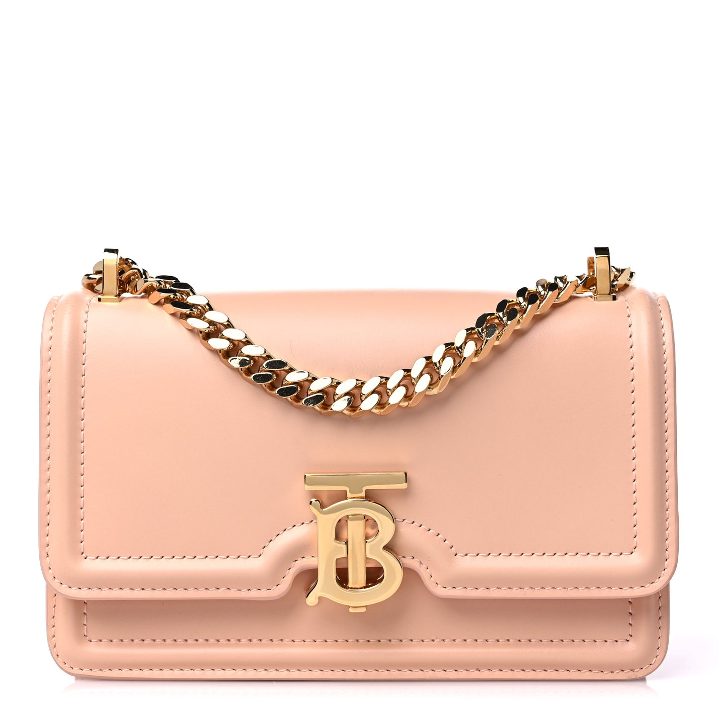 Calfskin Mini TB Bag Rose Beige
