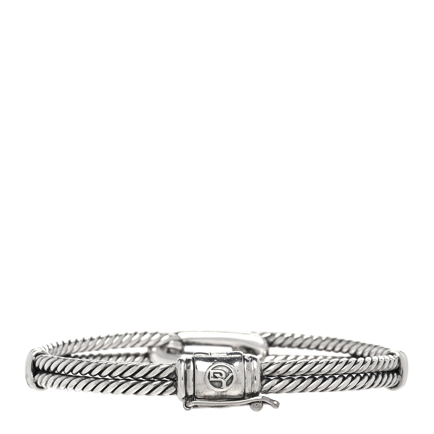 Sterling Silver Pave Black Diamond Mini Loop Labyrinth Bracelet