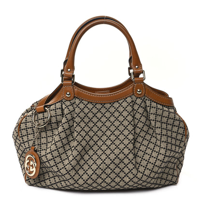 Gucci Diamante Medium Sukey Tote Brown 1 of 11