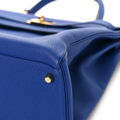 Hermes Togo Kelly Retourne 35 Bleu Electrique 10 of 12