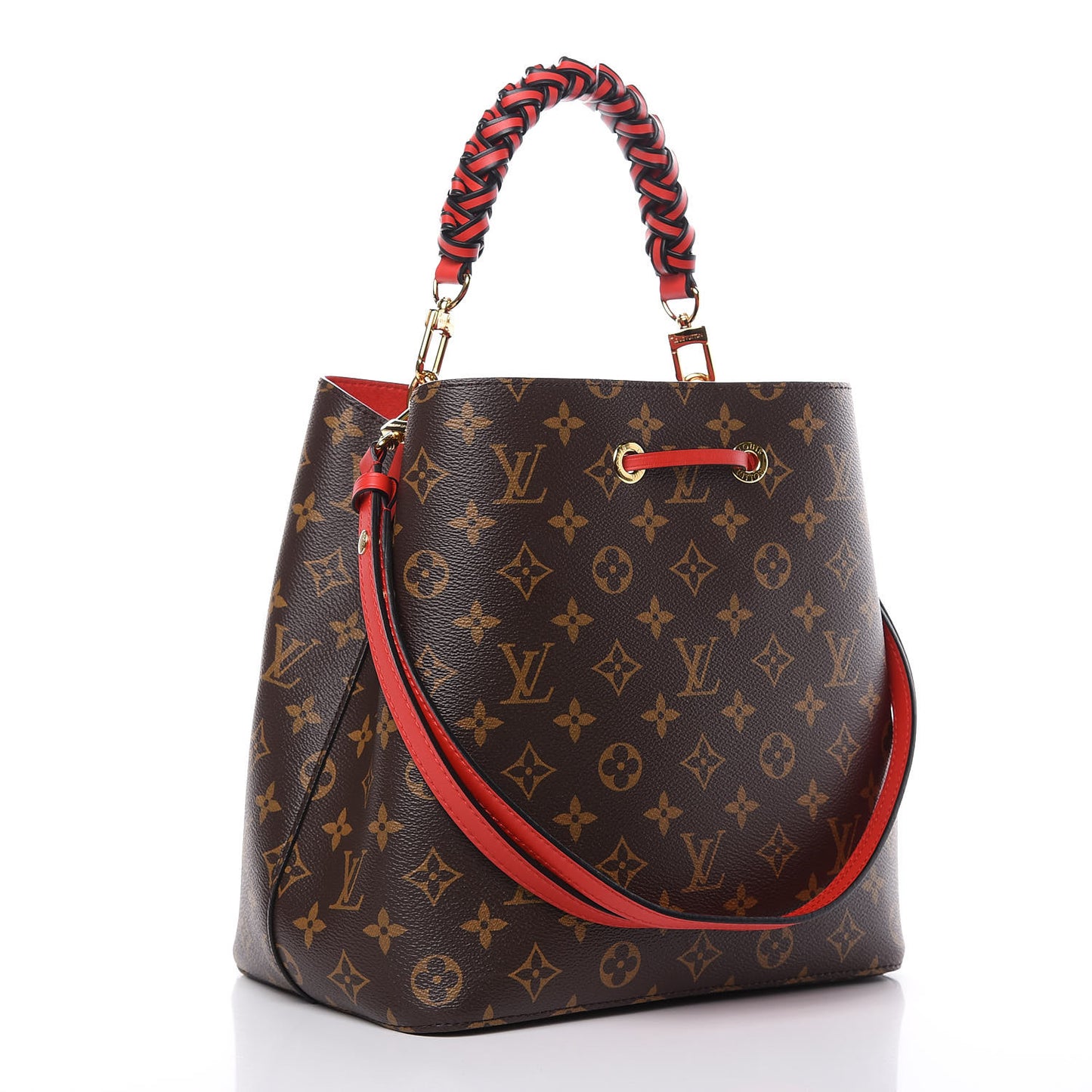 Monogram Braided Neonoe Coquelicot