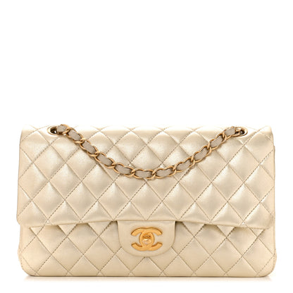Chanel Metallic Lambskin Quilted Medium Double Flap Gold 1 of 11
