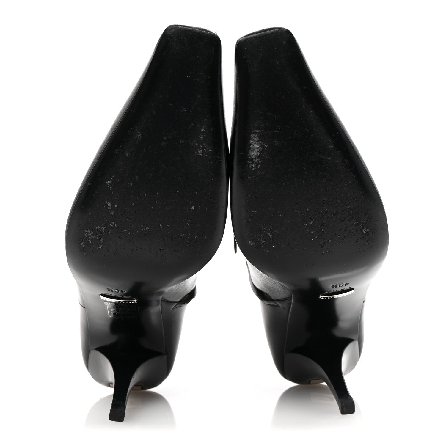 Gucci Nappa Square G Ankle Boots 40.5 Black 6 of 10